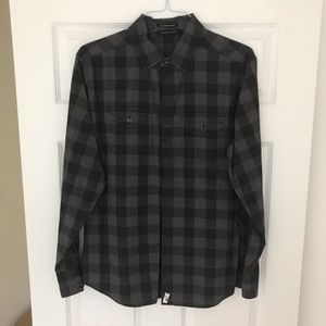 Sean John Tailored Fit Buffalo Plaid Shirt